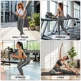 thumbnail image 4 of MLDRA Womens Sweatpants Joggers with Pockets Bottom Lounge Pant Lady Athletic Gym Lounge Pants Side Stripe for Workout Running Gray, 4 of 13