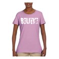 thumbnail image 2 of Wild Bobby Believe Bigfoot Aliens Women Graphic Tee, 2 of 6