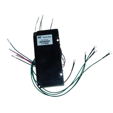 OEM Grade Switch Box Compatible with Mercury/Mariner 4-Cyl 120HP 2-Stroke 2-Stroke Outboard 1995 332826866A Configuration Engine Replaces 332-826866A 114-6866 Direct Fit Marine Ignition