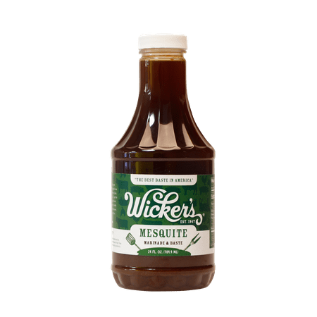 Mesquite Marinade - (2 Pack) Wicker's Mesquite Flavor Marinade & Baste 24 Fl. Oz.