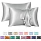 thumbnail image 4 of Juego de 2 fundas de almohada de seda de encaje, fundas de almohada reversibles de seda de morera y fibra de pulpa de madera, tamaño estándar 50 x 66 cm, fundas de almohada de seda suave y fresca, 4 of 9