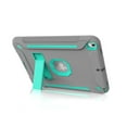 thumbnail image 6 of Allytech iPad 9.7 2018/2017 Case Shockproof, Hybird Rubber PC Hard Back Cover with Kickstand Drop Protection Bumper Anti-Scratch Kids Case for Apple iPad 9.7 6th 5th Generation, Gray+Skyblue, 6 of 10