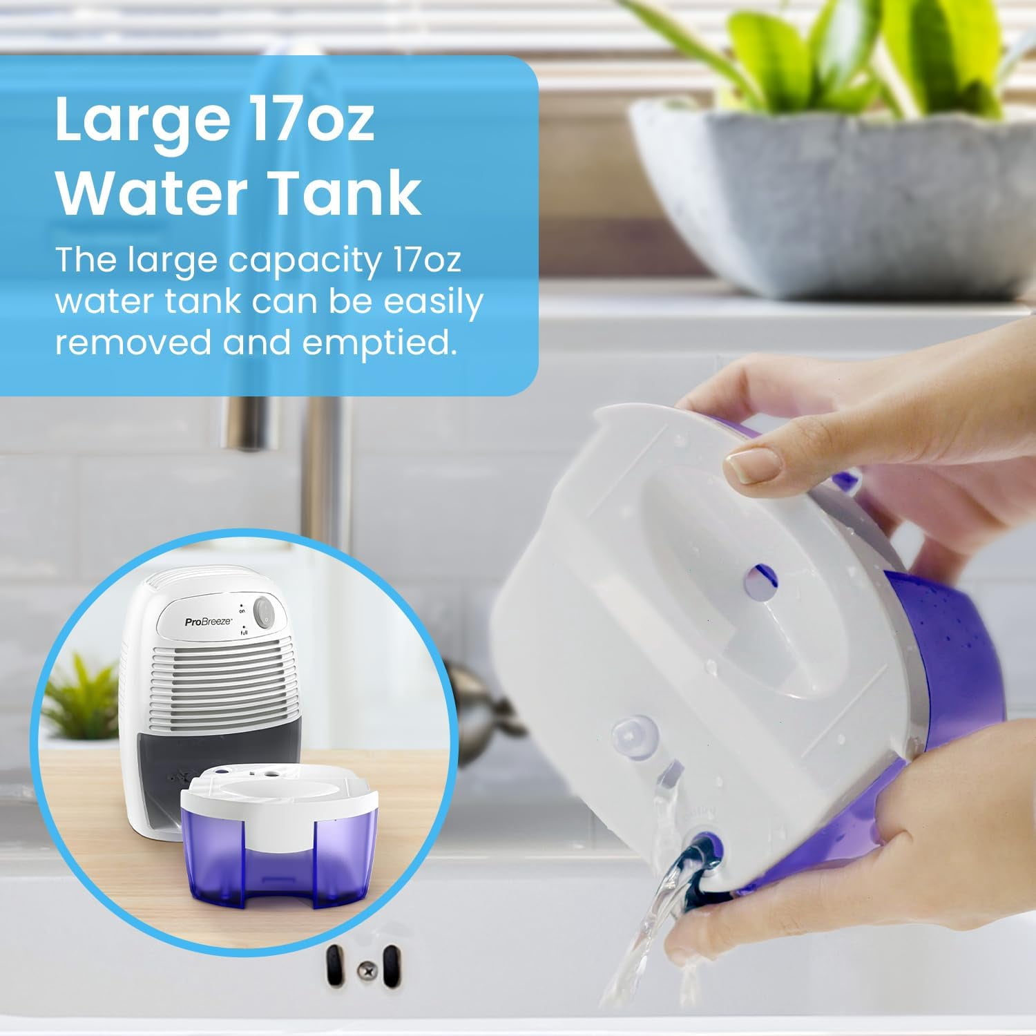 Dehumidifiers for Home,215sqft Small Room,16oz Tank Portable Closet Dehumidifier Removes Humidity Mini Bathroom Bedroom RV Basement