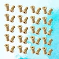 thumbnail image 2 of MasteelfCA 60pcs Wood Spools Weaving Bobbins Empty Thread Spools Craft Spools for Arts and Crafts(27x16mm), 2 of 7