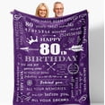 thumbnail image 1 of LHSHID 70th Birthday Gifts for Women 70th Birthday Gifts for Men 70th Birthday Gifts 70 Year Old Birthday Gift Best Gifts for 70 Year Old Happy 70 Birthday for Dad Mom Throw Blankets 60x80in, 1 of 5