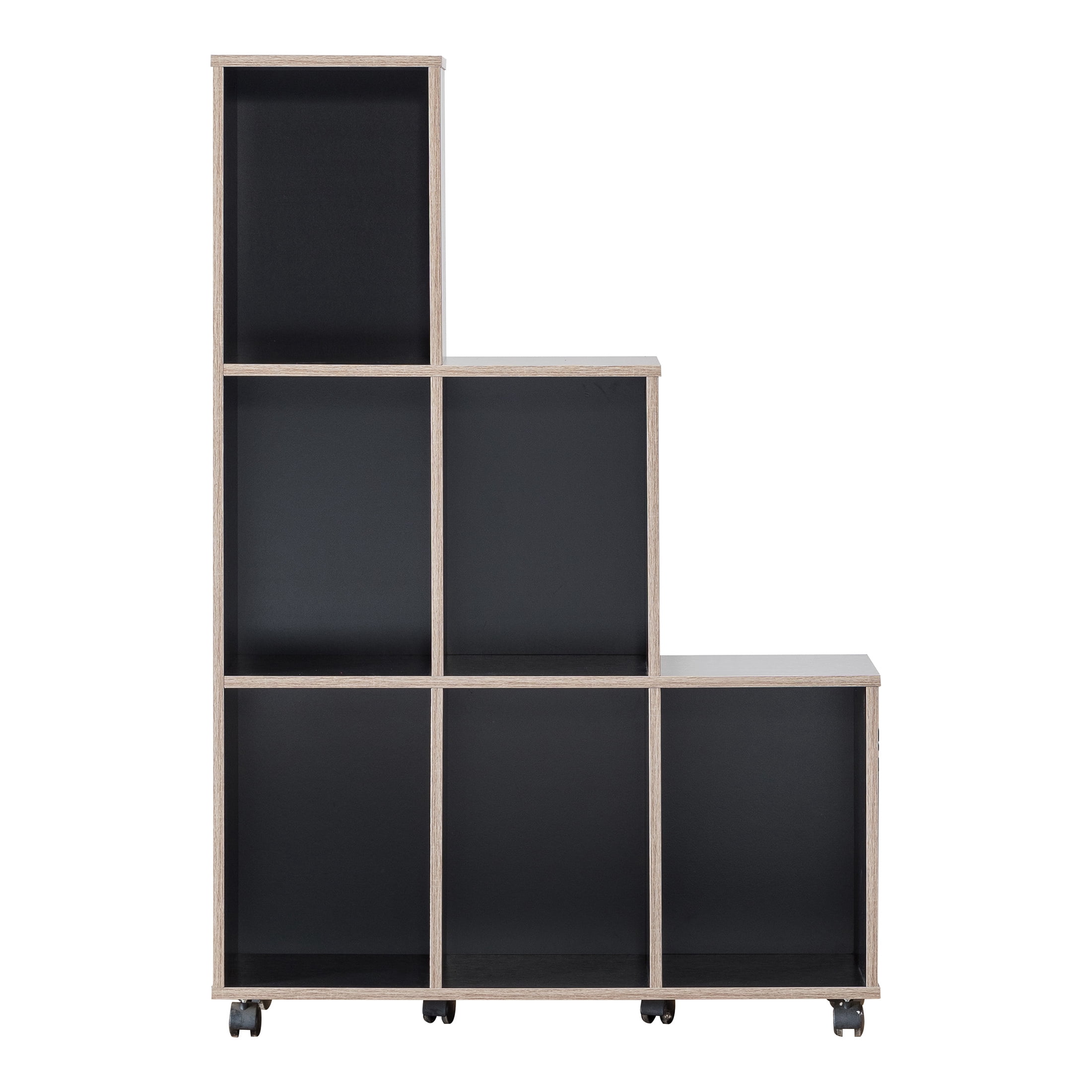 Furniture of America Chapin 6-Compartment Bookcase, Cappuccino