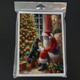 thumbnail image 3 of Gordon Setter and Santa Claus Greeting Cards Pack of 8 7 in x 5 in, 3 of 3
