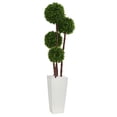 thumbnail image 1 of Nearly Natural 5872 4` Boxwood Artificial Topiary Tree in Planter UV Resistant (Indoor/Outdoor) 4 Green, 1 of 1