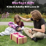 MIHOVER 6.5 Kids Self Balancing All-Terrain Self-Balancing Scooter - Ride on Toys UL 2272 Certified,LED Lights,Bluetooth Speaker,7.75mph,Max Load 176 lbs-Pink