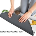 thumbnail image 3 of White Dinosaurs Random Words Hot Yoga Mat Towel Non Slip for Hot Yoga - Quick-Drying Yoga Mat Cover with 4 Corner Pockets with Travel Bag - Hot Yoga Towel Non Slip 74"x26", 3 of 6