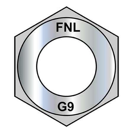 

7/16-14 Coarse Thread Thick Hex Nut Grade 9 DFAR EcoGuard Gray/Silver 1 000 Hr Cor (Pack Qty 1 000) BC-43NF9