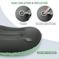 thumbnail image 5 of BreezCamp Portable Inflatable Pillow for Travel, Home & Daily Comfort | Ultralight Air Pillow for Hotels, Camping, Flights, Car Trips | Compact Neck Support, 5 of 7
