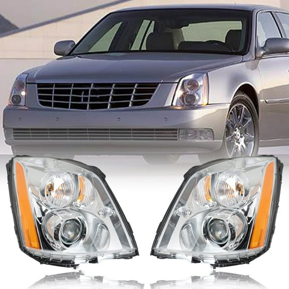 LABLT For 2008-11 Cadillac DTS Headlight HID/Xenon Projector Chrome Housing Right Left