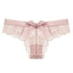 thumbnail image 1 of Gibobby Paquete de Tanga para dama Bragas transparentes de cintura con de de encaje para mujer(Rosa,G), 1 of 3