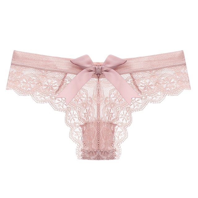 Gibobby Braguitas Slim Fit Bragas transparentes de cintura con de de encaje para mujer(Rosa, M)