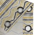 thumbnail image 4 of Ambesonne Yellow and Black Grommet Curtain, Zig Zag Lines, 50" x 84", Yellow Black and White, 4 of 6
