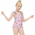 thumbnail image 4 of Kuromi And My Melody Girls One Piece Swimsuits Hawaiian Summer Swimwear Beach Bathing Suit Outfits, 4 of 7