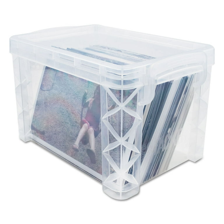advantus Super Stacker Storage Boxes, Hold 400 3 x 5 Cards