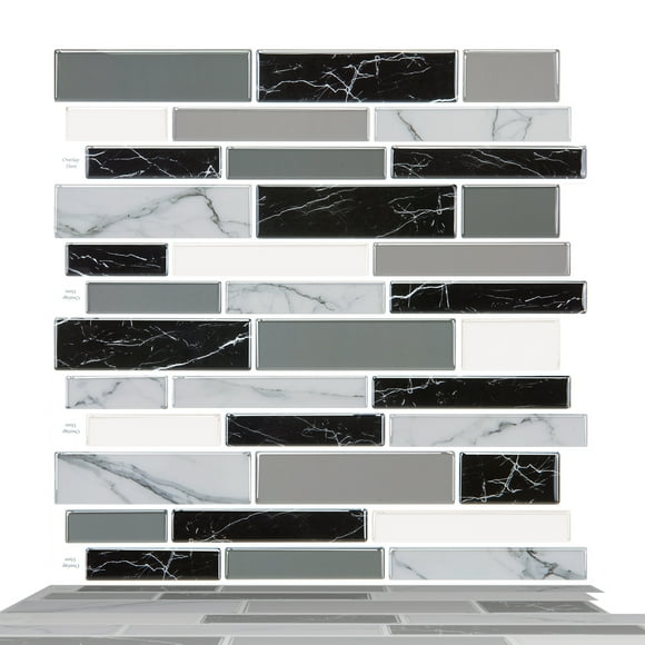 Black And White Vinyl Tile