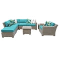 thumbnail image 1 of Coast 8 Piece Outdoor Wicker Patio Furniture Set in Aruba, 1 of 2