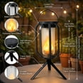 thumbnail image 2 of Solar Lantern Outdoor Lights Solar Powered Flickering Flame Hanging Lantern Waterproof Outdoor Lanterns for Patio Yard Garden Decor Camping Lighting, 2 of 7