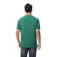 thumbnail image 3 of Zfeel Men's Dry Fit Short Sleeve Poly Shirt, Crewneck Tee, Moisture Wicking, Kelly Green, L, 3 of 4