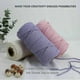 thumbnail image 4 of Cordón trenzado de algodón natural de 3 mm x 200 m Cuerda artesanal de macramé artesanal trenzada, 4 of 5