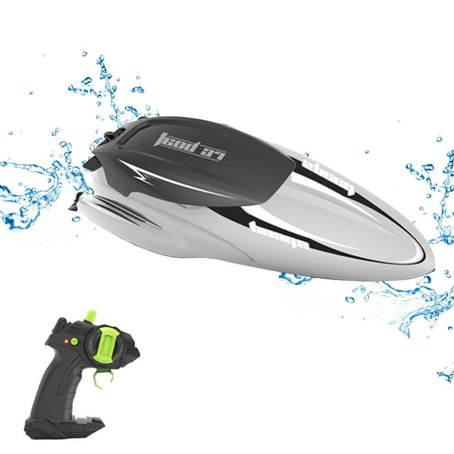 Jouets pour Fille de 3 Ans hors-Bord Télécommandés Sans Fil Électriques Longue Durée Haute Vitesse 2,4 g Bateau Rapide Rechargeable Eau Jouet Télécommandé, Yacht Télécommandé de Course Haute Vitesse Jouets à Moins de 5 $