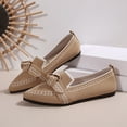 thumbnail image 2 of ZunFeo Ballet Flats for Women Soft Knit Slip on Shoes Fashion Pointy Toe Loafers for Daily Office, 2 of 7