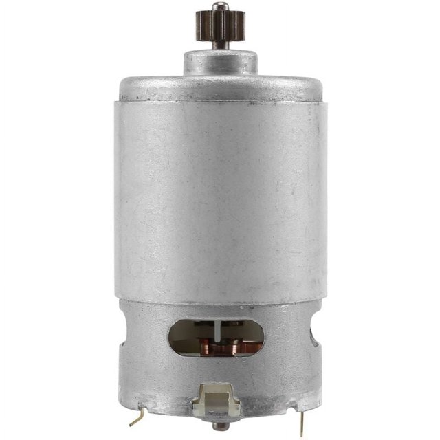 Motor de 18 V CC para automóvil eléctrico para niños, paseo RC, motor de automóvil eléctrico para motor de caja de cambios de 12 dientes RS550