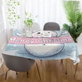 thumbnail image 6 of BZSMCE Square Tablecloth Cute Snowman Painting Pattern Tableclothes, 6 of 9