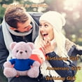 thumbnail image 5 of Personalized Gifts for Her Teddy Bear with Text, Bear Stuffed as Gifts for Valentines Day Christmas (8 IN-Text), 5 of 6