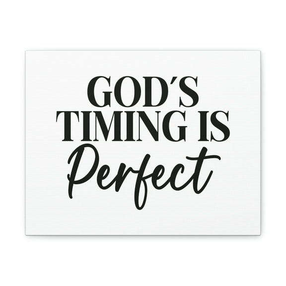 Scripture Walls God's Timing Is Perfect Ecclesiastes 3:1 Christian Wall Art Bible Verse Print Ready to Hang Unframed