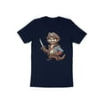 thumbnail image 5 of Funny Cute Pirate Sea River Otter Animal Nature Lover Gift T-Shirt Cute Otter Birthday Holiday Present Boys Girls Men Women Kids Tshirt, 5 of 10
