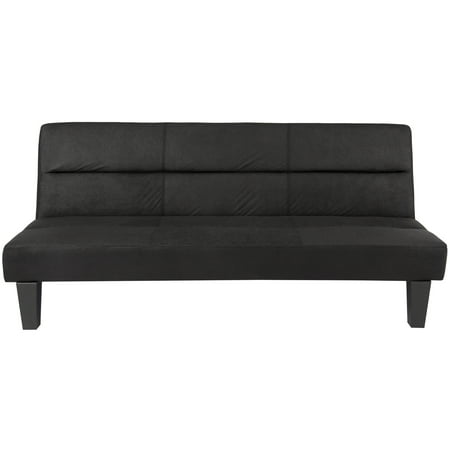 Best Choice Products Microfiber Futon Sofa, Black