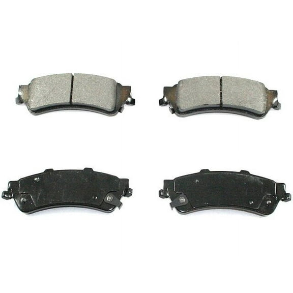 Rear Brake Pad Set - Compatible with 1999 - 2007 GMC Sierra 1500 2000 2001 2002 2003 2004 2005 2006