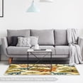 thumbnail image 6 of Dinosaur Modern Geometric Area Rug - Soft Polyester Floor Mat for Living Room, Bedroom, or Office - Stylish Accent Rug for Home Decor - 5' x 8' Gray and White Rug, 6 of 6