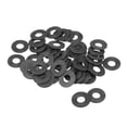 thumbnail image 3 of Uxcell 25mm O.D. 2mm Thick Nylon Flat Washers for 10mm ID Screw Bolt, 50 Count, 3 of 5