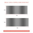 thumbnail image 6 of Gray Ombre Yoga Towel for Hot Yoga Non Slip, Modern Abstract Art Farmhouse Gradient Yoga Mat Towel Absorbent Yoga Sweat Towels Microfiber Hot Yoga Blanket for Bikram Pilates 26"x70", 6 of 7