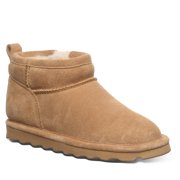 BEARPAW Shorty Youth Ankle Boot Iced Coffee Size 2 | Comfortable & Durable Slip On Winter Boot for Kids