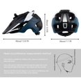 thumbnail image 2 of Casco De Bicicleta De Montaña Para Adultos Casco De Bicicleta De Montaña Con Luz Trasera De Seguridad Casco De Bicicleta Casco De Ciclismo Con Montura De Cámara Y Visera Desmontable Yuarrent OD015659-02, 2 of 6