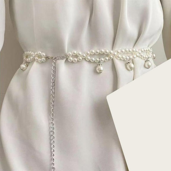 ZOUBAOQ Pearl Waist Accessory Body Jewelry Temperament Elegant Pearl Belt Girls New A0