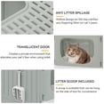 thumbnail image 6 of Dextrus Large Enclosed Cat Litter Box with Lid Drawer Type Easy to Clean,with Cushion&Litter Scoop,Gray, 6 of 7