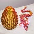 thumbnail image 4 of Dragón de cristal impreso en 3D 165/12 en juguetes de escritorio ejecutivo de juguete de dragón articulado, 4 of 8