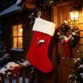 thumbnail image 7 of Christmas Stockings Personalized Initial Letters A-Z - Individual Monogram Knitted Xmas Stocking Embroidered, Christmas Fireplace Mantel Gift, P, 7 of 7