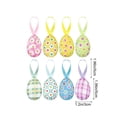 thumbnail image 3 of 8 Pack Easter Egg Ornaments Colorful Foam Easter Hanging Artificial Carrots for Easter Tree Decorations Spring Party, 3 of 6