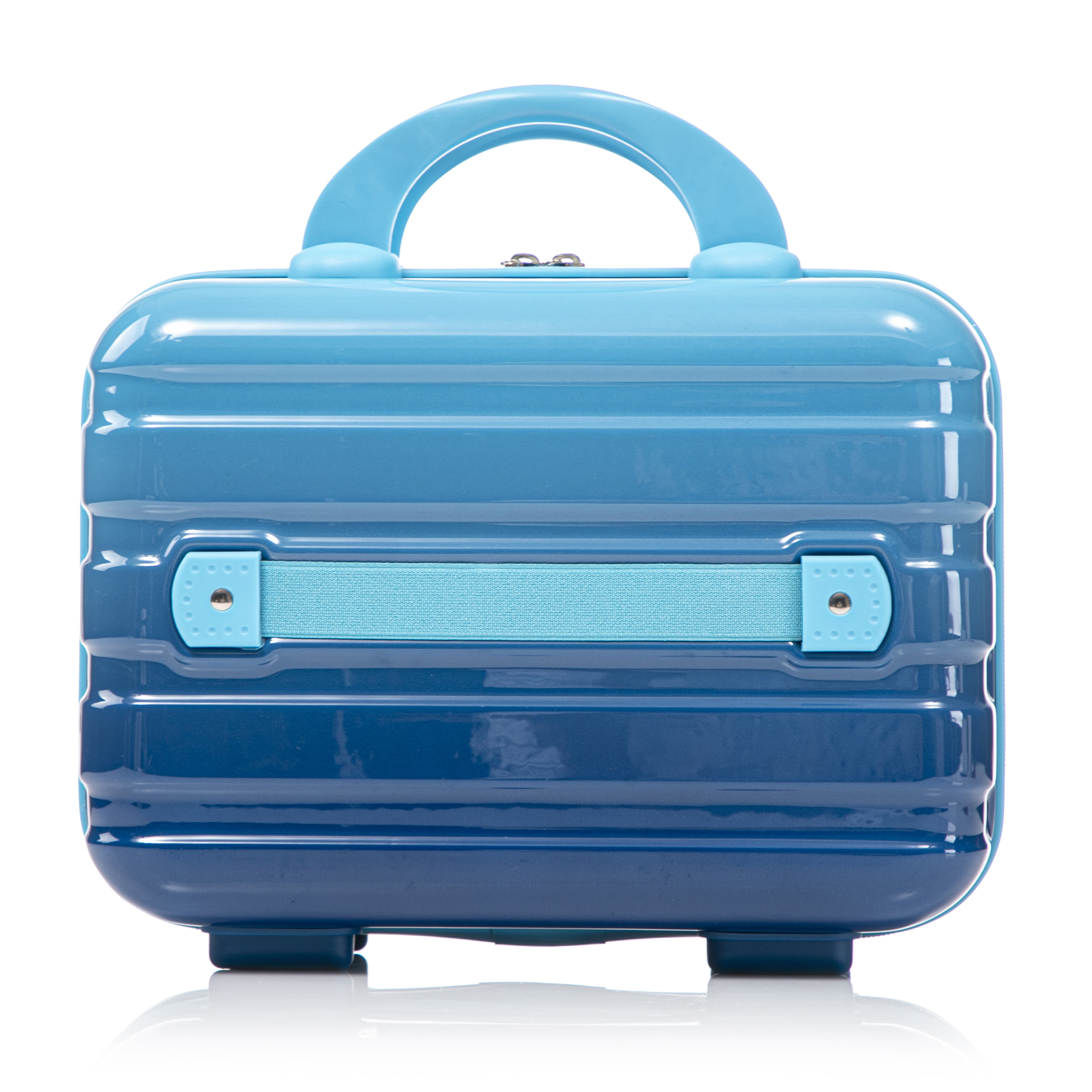 Leumius 2 Piece PC Spinner Wheel Luggage Sets, Hardside Suitcase with Combination Lock, 20 inch Carry On Luggage & 14 inch Cosmetic Case