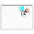 thumbnail image 2 of PinPix 18x14 Custom Cork Bulletin Board Peaks Modern Pattern White Grey Poster Board Has a Fabric Style Canvas Finish, Framed in Peaks Modern Pattern White Grey, by ArtToFrames (PinPix-1795), 2 of 6