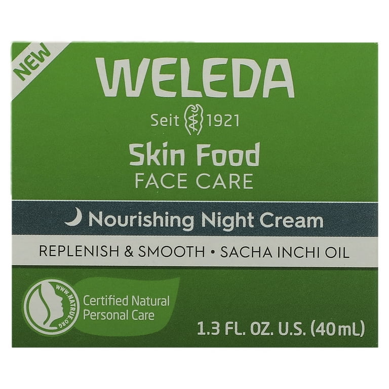 Weleda Skin Food Facial Moisturizer, Nourishing Night Cream, 1.3