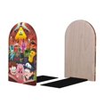 thumbnail image 2 of Gravity Falls Wooden Bookends For Shelves, Decorative Book Organizer Book Stand Desktop Organizer, 1 Pair, 2 of 8